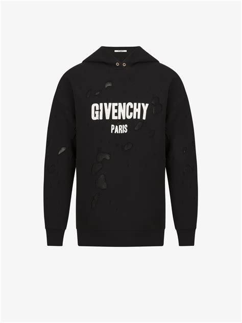 fake givenchy paris sweatshirt|Givenchy Paris sweatshirt destroyed.